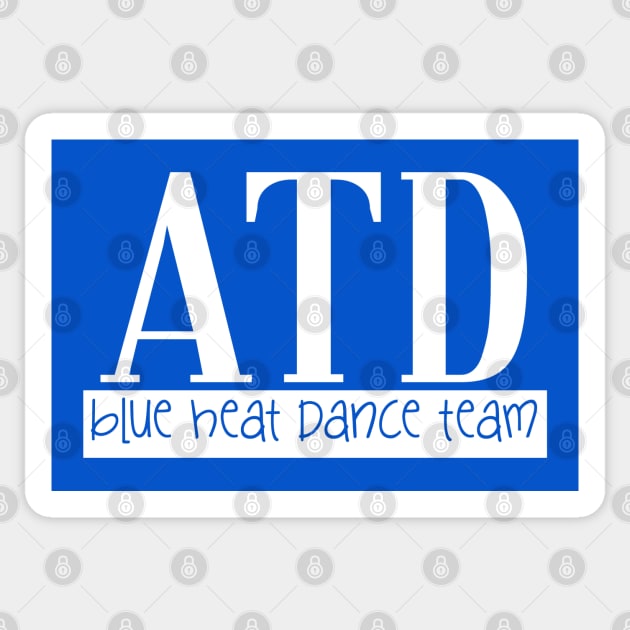 ATD Blue Heat cutout Sticker by allthatdance